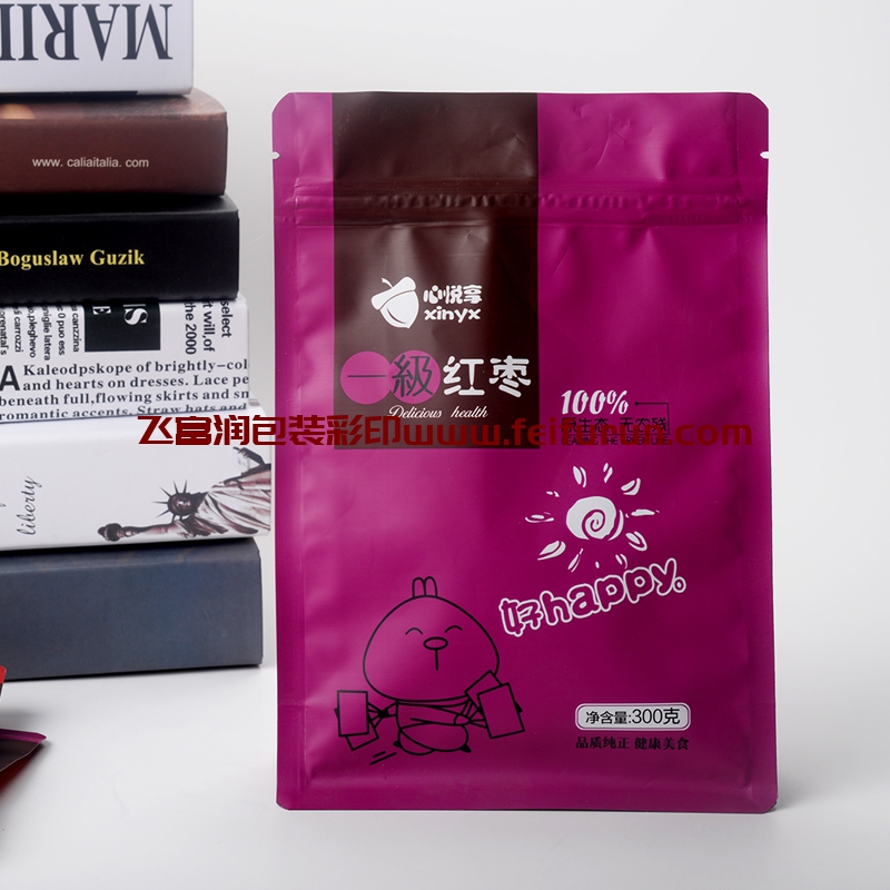 【飛富潤】之紫色一級紅棗八邊封復合包裝袋 【飛富潤】之紫色一級紅棗八邊封復合包裝袋